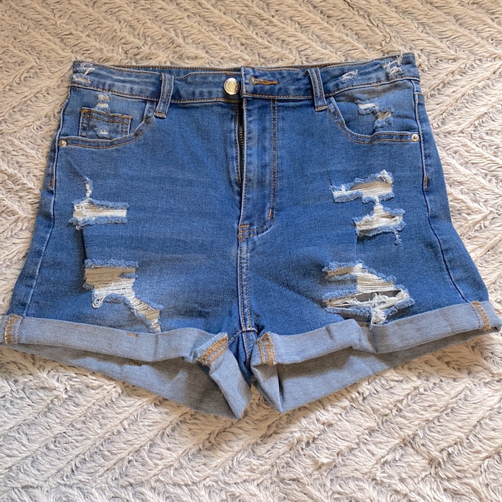 Denim shorts